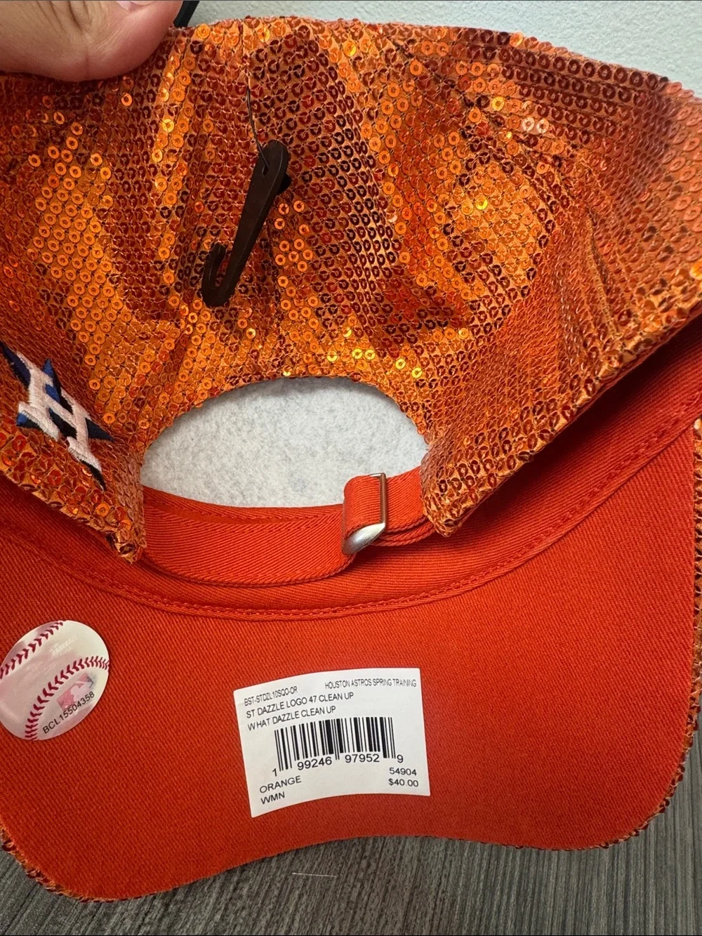 '47 Orange Sequin Houston Astros Cap